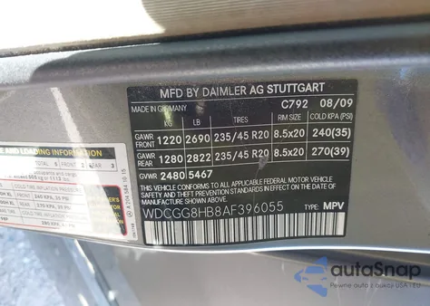 2010 Mercedes-Benz Glk 350 4Matic z USA, uszkodzony, nr VIN WDCGG8HB8AF396055